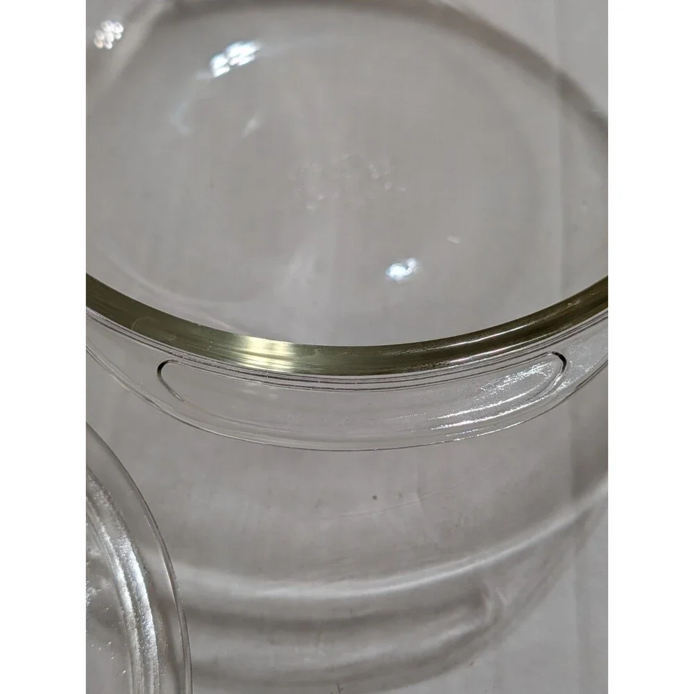 Vintage Pyrex 023 1.5 Qt Clear Glass Casserole Dish With 623-C Knob Lid